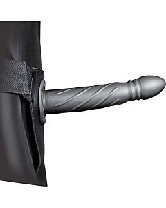 Ouch! Braided Metallic Hollow Strap-On 8''/20 cm