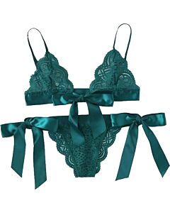 Green Charm Lingerie Set