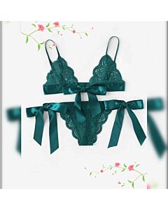 Green Charm Lingerie Set