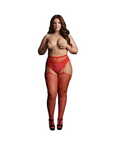 Shiny Desire Tights - Red
