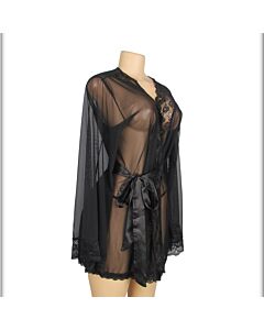 Mesh 3XL Long Chemise