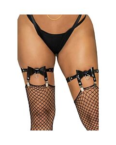 Black Vegan Garter Belt