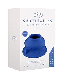Blue Chrystalino Suction Cup - Unlimited Pleasure