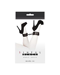 Sinful ankle cuffs black