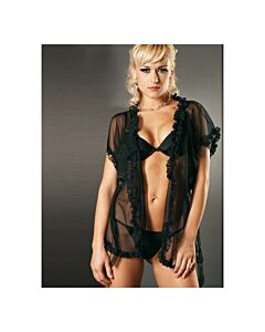 Red Microtulle: Seduction Robe