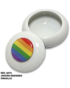 Rainbow Jewelry Box - Ceramic 5x5 mm