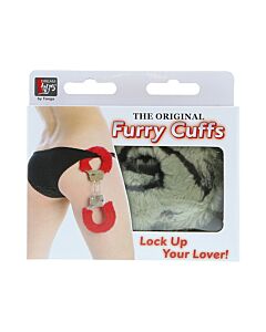 Plush Zebra Handcuffs - Release Kit