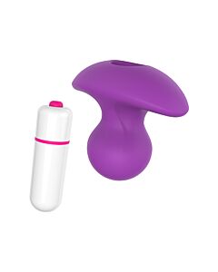 Purple Pleasure Knob - Vibrating Plug