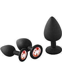Ruby Fantasy Anal Kit - 3 Plugs