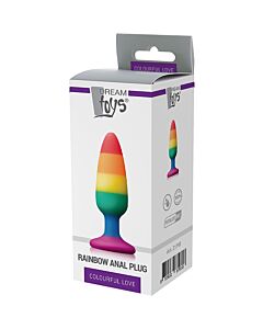 Medium Rainbow Love Anal Plug