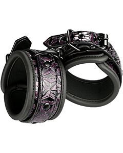 Blaze Purple Leather Cuffs
