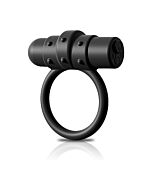 Vibrating silicone c-ring - black