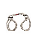 Hogtied - bind & tie - 6mm hemp wrist or ankle cuffs - natural