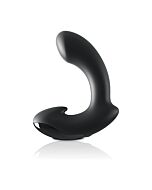 Silicone p-spot massager - black