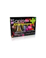 Saninex condoms 3 uds xhampagne - punteado - dotted