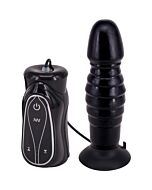 Leasure thrust - vibrating butt plug black