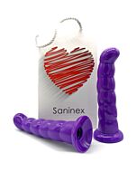 Saninex silicone dildo 19 cm purple