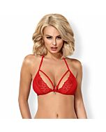 Obsessive - 838-bra-3 red bra l/xl
