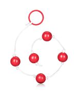 Medium anal beads - red