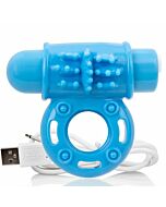 Screaming o vibrating rechargeable ring o wow blue
