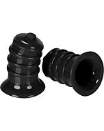 Elong nipple sucker - black