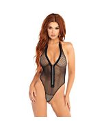 Leg avenue fihsnet zip up teddy one size