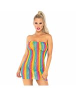 Leg avenue tube dress multicolour one size