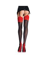 Leg avenue spandex stockings with backseam and cuban heel