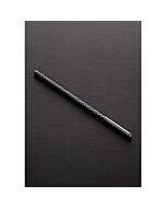Dip stick ribbed 8x240mm brushed steel