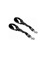 Universal leather restraints black