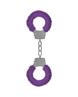 Ouch pleasure furry handcuffs purple