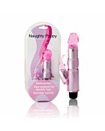 Naughty puppy vibrator pink