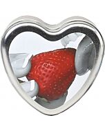 Earthly body strawberry edible massage candle