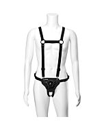 Vac-u-lock chest-suspender harness w plug