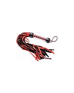 Isabella sinclaire black and red suede flogger
