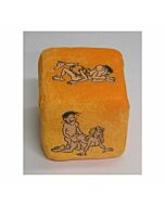 Dice orange cloth posture