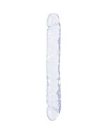 Crystal jellies pene doble 30 cm. transparente