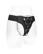 Double penetration harness - black