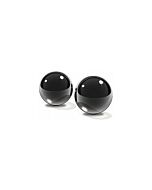 Fetish fantasy limited edition small black glass ben-wa balls.