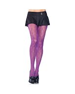 Leg avenue plus size chandelier lace pantyhose purple