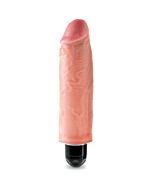 King cock 15.24 cm vibrating stiffy - flesh
