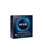 My size natural latex condom 57 width 3 pcs