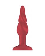 Plug & play - acrylic butt plug rounded 7.6 cm - red