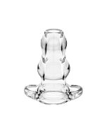 Perfect fit double tunnel plug l large - clear