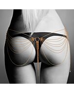 Magnifique waist metallic chain waist