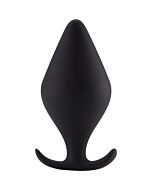Butt plug with handle - large black