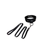 Leather leash and collar