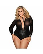 Subblime queen plus zip and long sleeve teddy s/m
