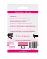 2 low back straps 2 rows black