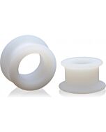 Stretch master 2 pc silicone anal grommet set - white